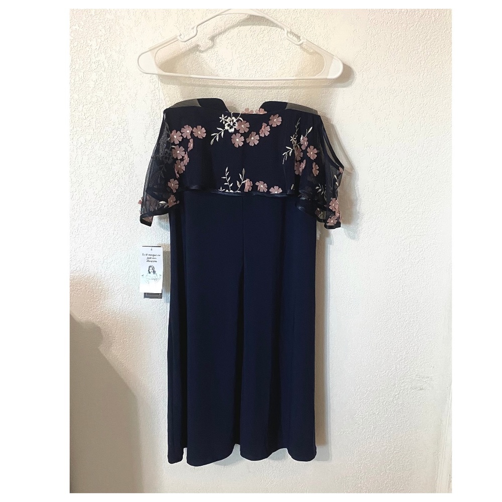 MSK Women Dress Size L Short Sleeve Cold-Shoulder
